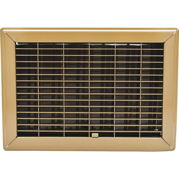 Ameriflow 8 In. x 12 In. Brown Steel Floor Register 400B8X12 - main